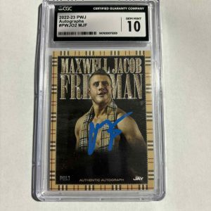 Maxwell Jacob Friedman Signed Card - CGC Graded