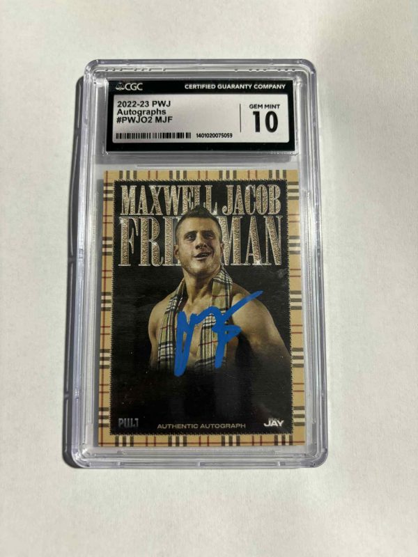 Maxwell Jacob Friedman Signed Card - CGC Graded