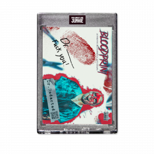 Dr. Redacted Blood Print Card Front