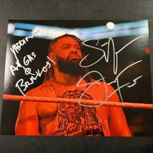 Jacob Fatu (Samoan Werewolf) Signed 8x10 with Quote - RARE #1