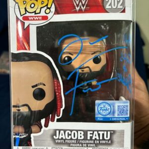 Jacob Fatu (Samoan Werewolf) Funko Pop with Quote - JSA CERTIFIED RARE #1