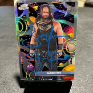 Jacob Fatu (Samoan Werewolf) Signed Trading Card - RARE #3