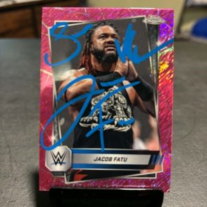 Jacob Fatu (Samoan Werewolf) Signed Trading Card - RARE #1